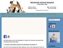 Tablet Screenshot of monticello-animal-hospital.com